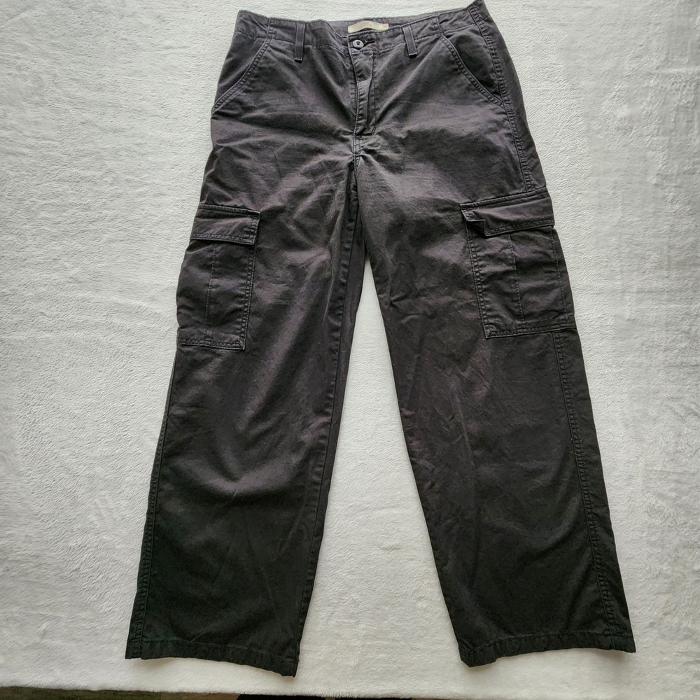 Levi's '94 Baggy Cargo Pants Womens 30 Black Cotton Casual Utility Streetwear